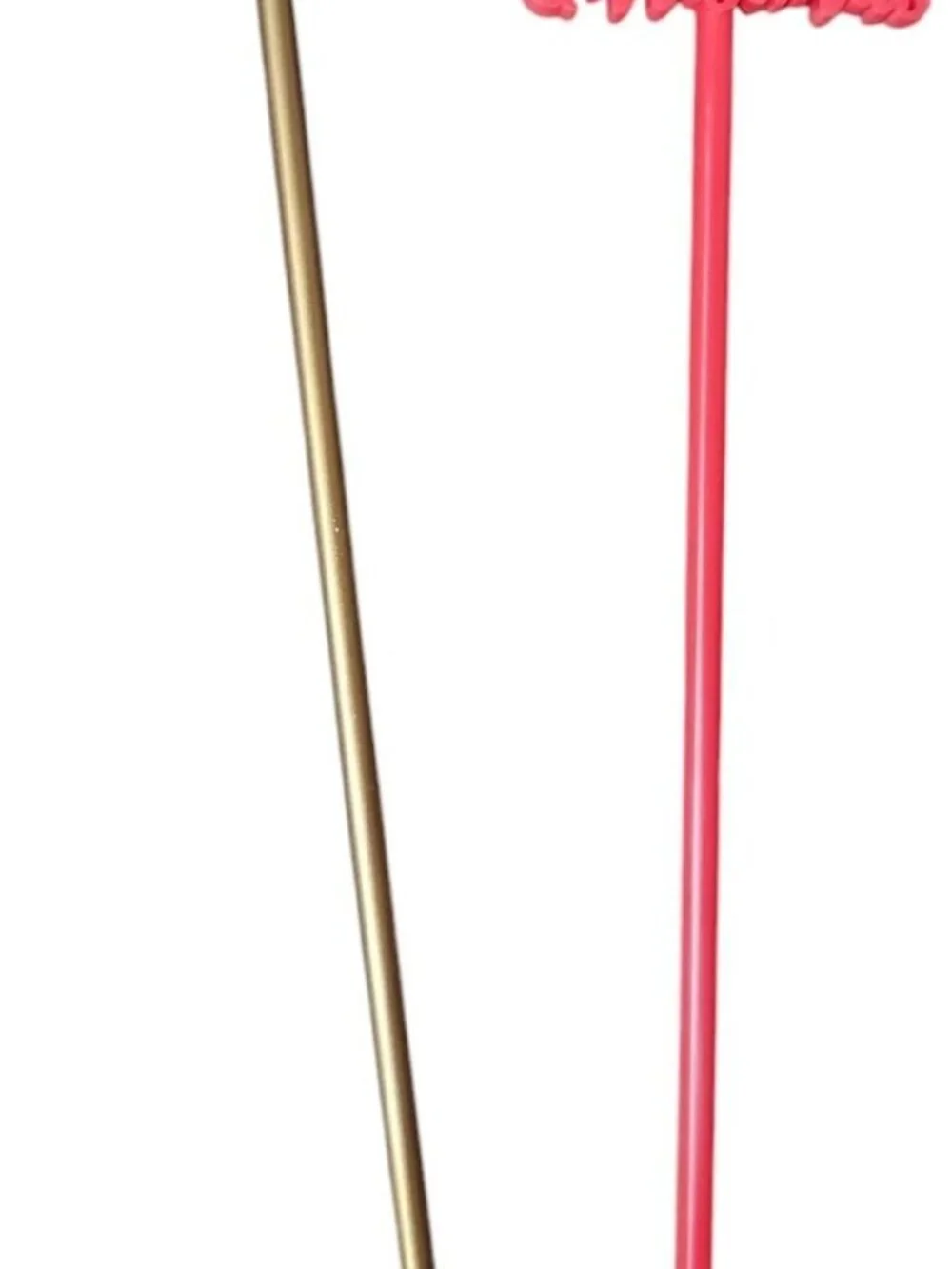 Merry Christmas Swizzle Stir Sticks Plastic Festive Holiday Drink 15 Red & Gold